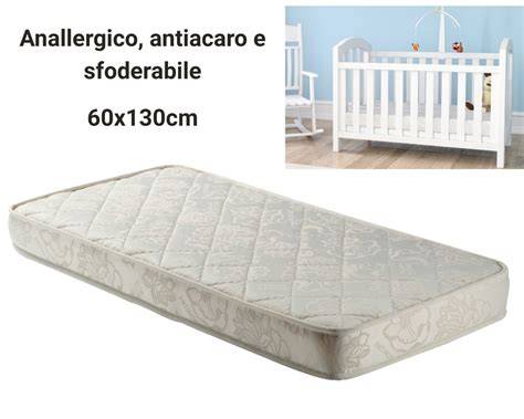 materasso antiacaro culla e lettino infografica
