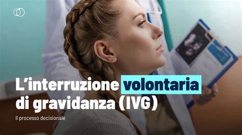 istruzioni IVG (volontaria) e ITG (terapeutica) diagramma