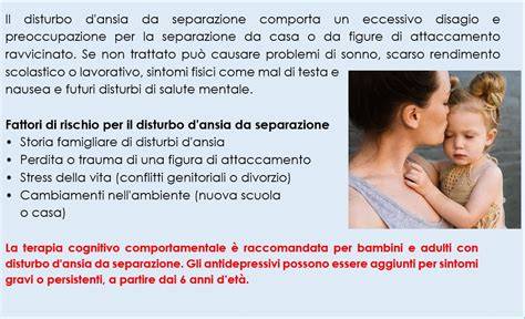 scenario di inserimento materno con ansia da separazione