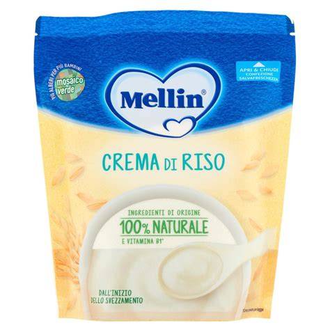 crema di riso svezzamento quantità infografica