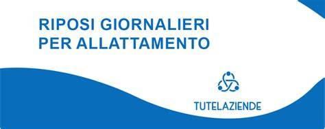 Allattamento e riposi giornalieri per docenti