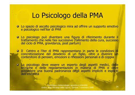 riflessioni e supporto emotivo PMA