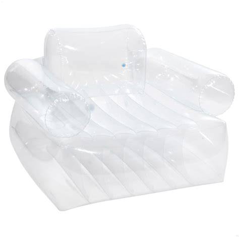 Poltrona gonfiabile trasparente 76x76 cm