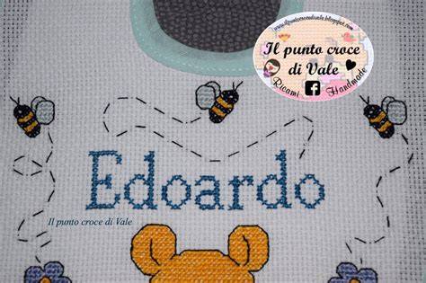 schemi punto croce bavaglino maschio Edoardo