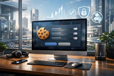 grafico promozionale dei cookie e consenso