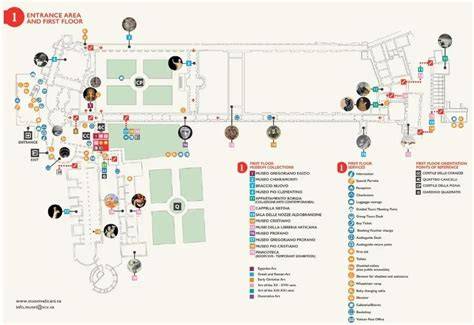 mappa accessibilità Musei Vaticani