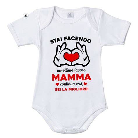 body neonato dedica mamma design