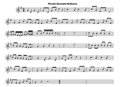 una piccola musica notturna spartiti per archi