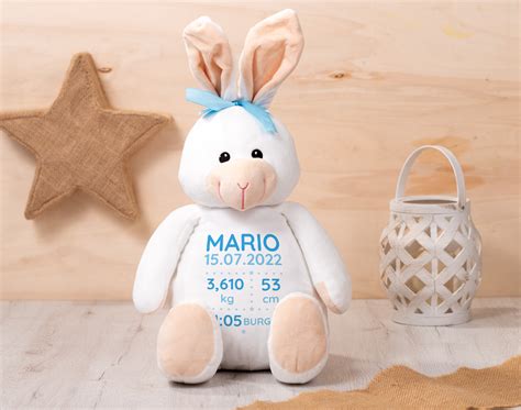 peluche biologico coniglietto per nascita ecologico